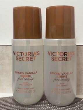 NWT Victoria's Secret Spiced Vanilla Crème Mist Set of 2